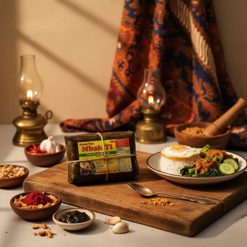 Sambel "Mbak Ti" 700gr ( 5x140gr ), Sambel pecel khas kediri